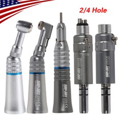 NSK Style Dental Low Speed Handpiece Straight Contra Angle Air Motor 1:1 Attach
