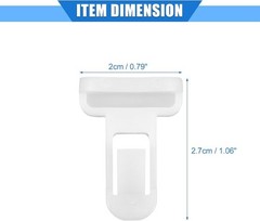 20 Pcs Durable Nylon White Front Rear Fender Bumper Spoiler Retainer Clips