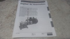 Dayton 4CVT7 0.5 Input HP 56 Nameplate RPM 115/208-230VAC AC Gearmotor