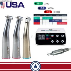 Dental Electric LED Brushless Micro Motor/1:5 1:1 Increasing Fiber Handpiece
