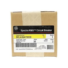 NIB – GE – SELA36AT0030 – Molded Case Circuit Breaker – 30A, 3-Phases, 600V