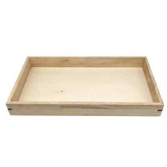Natural Wood Full Size Jewelry Display Tray 14.75″ x 8.25″ x 1.5″