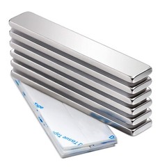 Strong Neodymium Bar Magnets with Double-Sided Adhesive, Rare-Earth Metal Neo…