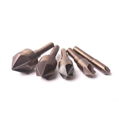 Countersink Drill Bit Set, 5 Flute Chamfering Cutter for Metalworking, High Spee