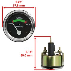 Oil Pressure Gauge For Massey Ferguson 85 88 Super 90 135 165 175 180 20 30 31