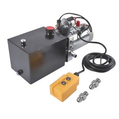12V Hydraulic Power Unit 1.6kW 4 Quart 3200 PSI Single Acting Pump