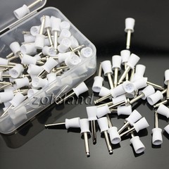 500 PCS Dental Latch Polisher Type Polishing Prophy Cup Tooth Bowl White Brushes