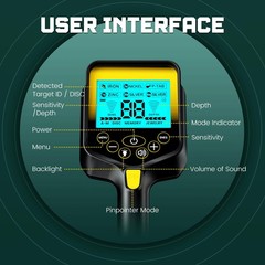 Metal Detector for Adults Waterproof – 2000mAh Chargeable Professional Cordle…