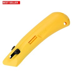 EZ3 Ambidextrous Safety Cutter – Lightweight Retractable Box Cutter in Yellow