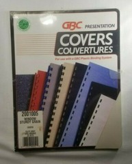 GBC Presentation Covers, 2001005 Window Sturdy Grain, 25 Sets, Slate Gray