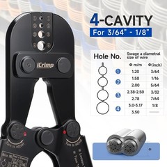 iCrimp 1608M High-Performance Crimping Tool for All Cable Sleeves, Rust-Proof