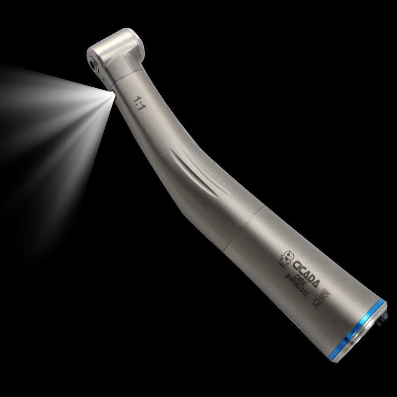 NSK Style 1:1 Fiber Optic Handpiece Titanium Contra Angle Inner 4 Water Spray