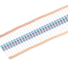 10 Pieces 1 /2Watt(0.5) 1% metal film resistors Over 200 Various Value