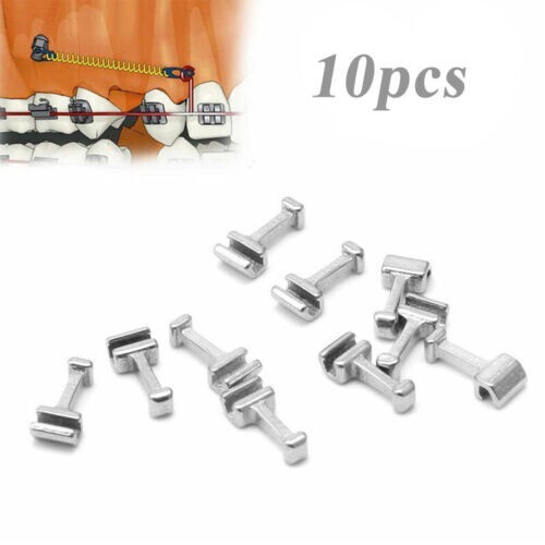 100pcs Dental Orthodontic Sliding Crimpable Hook Open Surgical Hooks Long Type