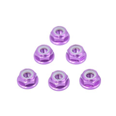 10/20/50/100 M2/M3/M4/M5 Nylon Insert Self-Lock Aluminum Nuts Hex Lock Nut