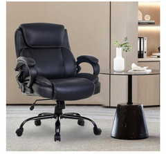 Big and Tall Office Chair 400lbs Wide Seat Ergonomic Desk Chair with Lumbar Arms