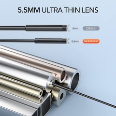 16.5FT 5.5mm 1080P HD Industrial Endoscope Inspection Camera with 4.3″ LCD