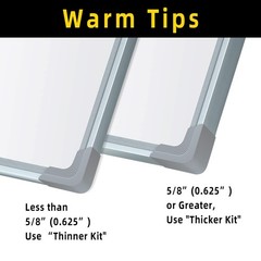 30 Set White Board Mounting Hardware Whiteboard Hanging Brackets Installation