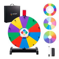 WinSpin 12″ Spin Wheel Teaching Aid Material Math Words Templates Kids Closeout