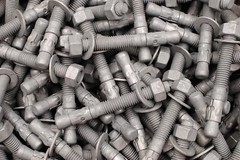 (20) Galvanized Concrete Wedge Anchor Bolts 1/2 x 4-1/4 Includes Nuts & Washers