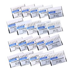 AZDENT Dental Super Coarse Diamond Burs Drills FG For High Speed Handpiece