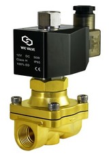 1/2″ Inch Normally Open Brass Air Gas Water Electric Solenoid Valve 12V DC NBR