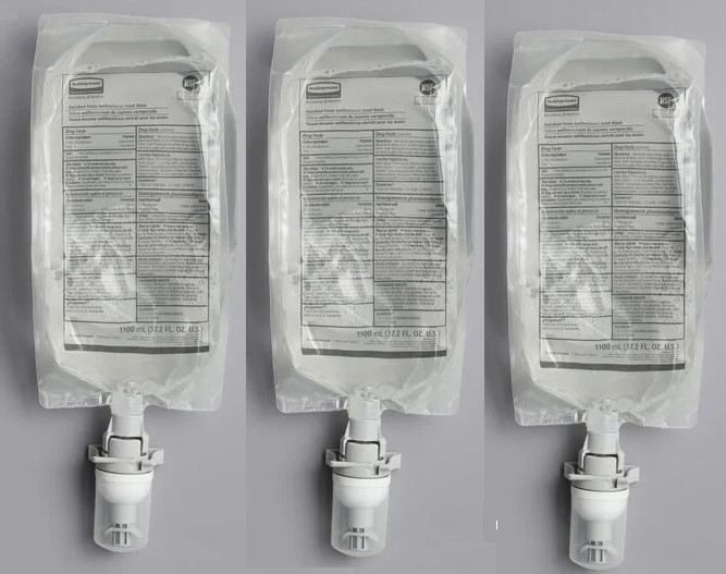 3 Refills Rubbermaid Commercial 2147027 1100 mL Hand Soap – Fragrance Free New