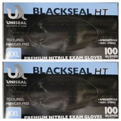 Black Nitrile Gloves 10MIL Sz XXL(2x 100pk)