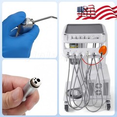 Mobile Dental Delivery Unit +Lamp Light +Ultrasonic Scaler+4Hole Handpiece kit