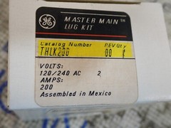 1 NEW GE THLK200 Master Main Lug Kit 200 amp 120/240v