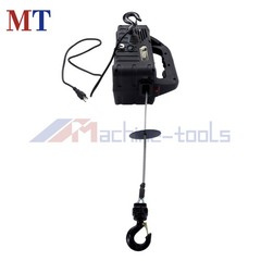 2-in-1 1100lbs Portable Electric Hoist Winch with Wired Remote Control 1500W
