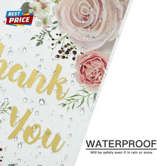 6X9 Inches Poly Mailers Shipping Bags Thank You Notes Flowers Surrounded White P