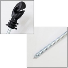 50x 5.9 Inch Electric Fence Wire Insulator Stand Off Screw in Insulator Fence…