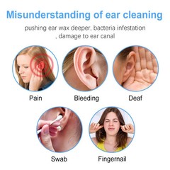 HD Ear Endoscope Otoscope LED Camera Tool Cleaning Wax Pick Cleaner Removal Kit