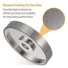 Diamond Lapidary Wheel 6 Inch x 1 Inch Arbor Hole 320 Grit Grinding Wheels