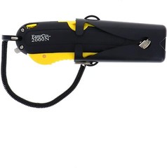 Modern Box Cutter, Extra Tape Cutter at Back Dual Side Edge Guide – Yellow 2000N
