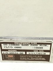 2x DANTEL-LAC A19-60454-00, 75/75 OHMS -10DBM 60-108Khz Band Pass Filter WORKING