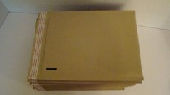 15 Kraft Padded Bubble Mailers With Black Logo 6.5″x9.25″