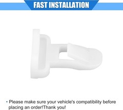 20 Pcs Durable Nylon White Front Rear Fender Bumper Spoiler Retainer Clips