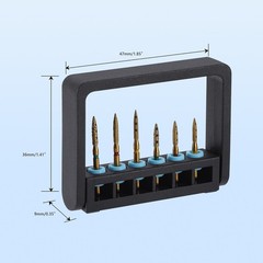 6Pcs Dental Preparation Diamond Bur Restoration Kit for Anterior Premolar Teeth