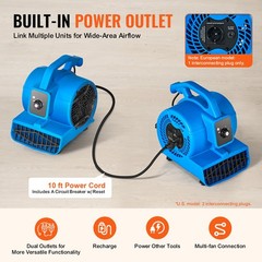 Uimoso Floor Blower 1360 RPM 600 CFM Air Mover with 4 Blowing Angles 3-Speeds