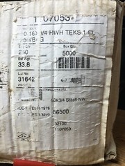 #10x 3/4″ GALVANIZED SELF DRILL Sheet Metal Screw Hex Head Washer BAG 250 5/16”