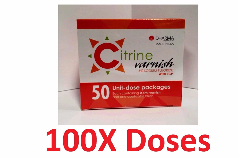 CITRINE Varnish Bubblegum 5 % with TCP 100 Unit-dose Pack DHARMA Research USA