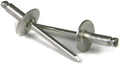 POP Rivets Large Flange ALL Steel – 8-12LF 1/4 x 3/4 Grip (.626 – .750) Qty-25