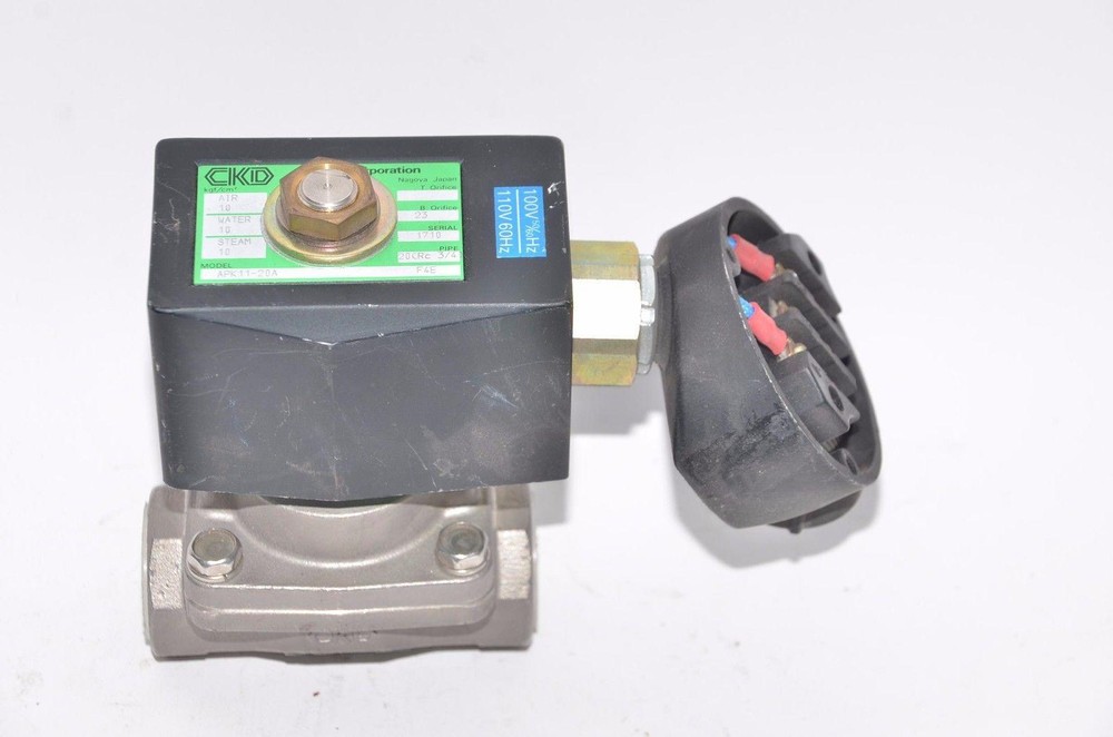 Valve CKD APK11-20A Solenoid 24VDC Diaphragm 3/4FPT