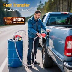 Electric Fuel Transfer Pump 12GPM 21V for Transfer of Diesel Battery Powered