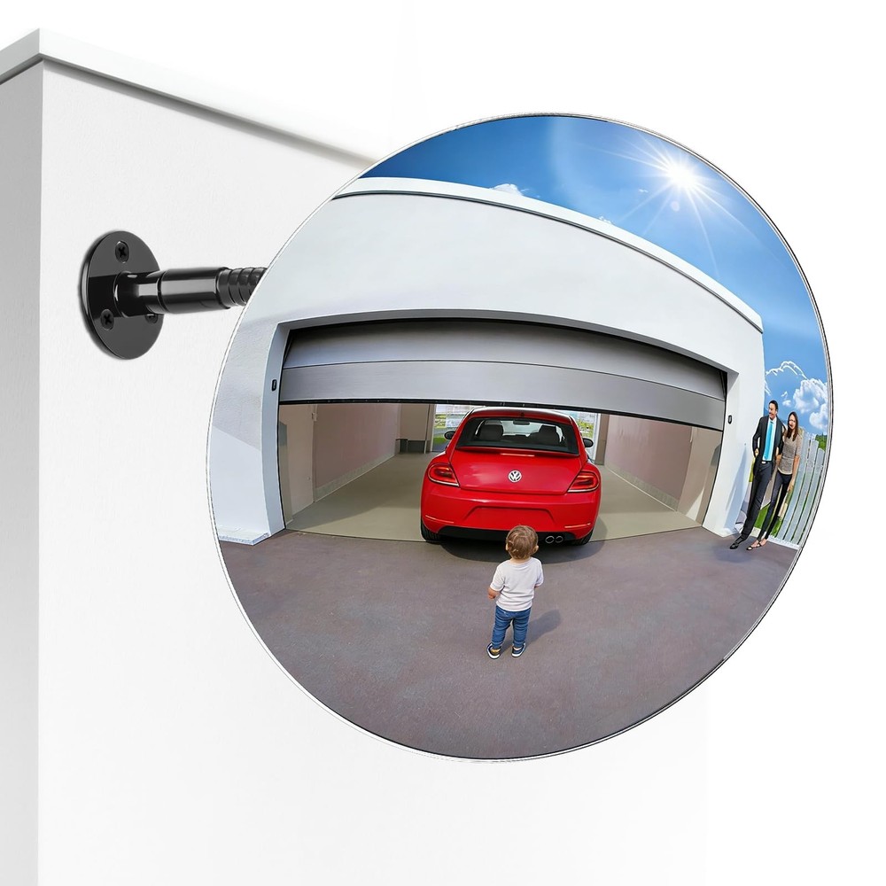 11.65 in Acrylic Convex Security Mirror, Wall Mount