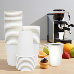 Coffee Cups, 100 Count 12 Oz Paper Cups, Disposable Cups for Hot and Cold, Dispo