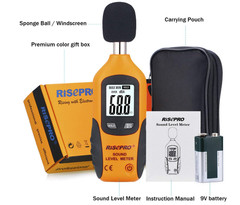 Medidor ruido digital 30-130dB portátil con data hold auto off