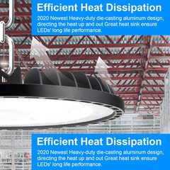 20 Pack 200W Led UFO High Bay Light Commercial Warehouse Industrial Shop Light